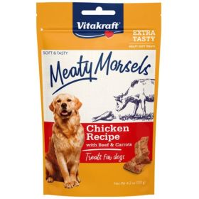 Vitakraft Meaty Morsels Mini Chicken Recipe with Beef and Carrots Dog Treat