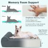 Orthopedic Dog Bed with Headrest and Removable Washable Cover