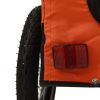 Pet Bike Trailer Orange and Black Oxford Fabric&Iron