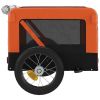 Pet Bike Trailer Orange and Black Oxford Fabric&Iron