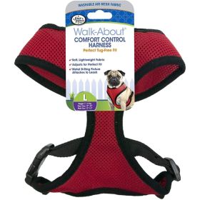 Four Paws Comfort Control Harness (Option: Red  Large  For Dogs 1118 lbs (19"23" Chest & 13"15" Neck))