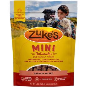 Zukes Mini Naturals Dog Treat (Option: Savory Salmon Recipe  6 oz)