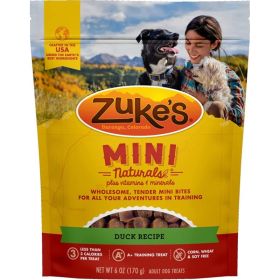 Zuke's Mini Naturals Moist Dog Treats (Option: Delicious Duck Recipe  6 oz)