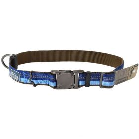 K9 Explorer Sapphire Reflective Adjustable Dog Collar (Option: 18"26" Long x 1" Wide)