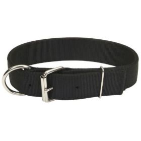 Coastal Pet Macho Dog Double (Option: Ply Nylon Collar with Roller Buckle 1.75" Wide Black  26"Long)